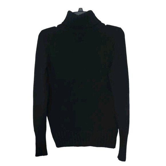J. Crew Women's 100% Italian Yarn Cashmere Turtleneck Ribbed Sweater Size XS - Picture 2 of 4